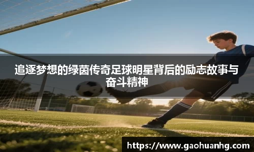 追逐梦想的绿茵传奇足球明星背后的励志故事与奋斗精神